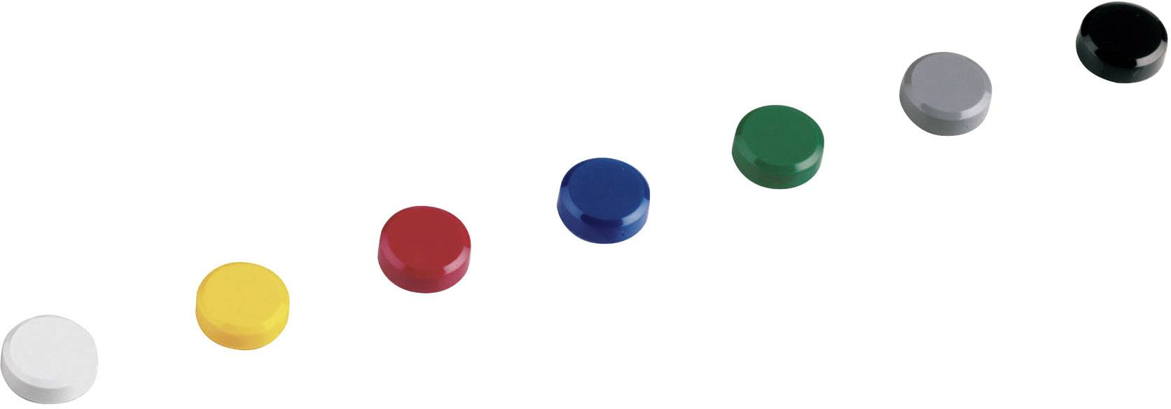 Maul Magnet MAULpro (Ø x H) 20 mm x 8 mm rund Weiß, Gelb, Rot, Blau, Grün, Grau, Schwarz 20 St. 6176199