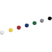Maul Magnet MAULpro (Ø x H) 20mm x 8mm rund Weiß, Gelb, Rot, Blau, Grün, Grau, Schwarz 20 St. 6176199