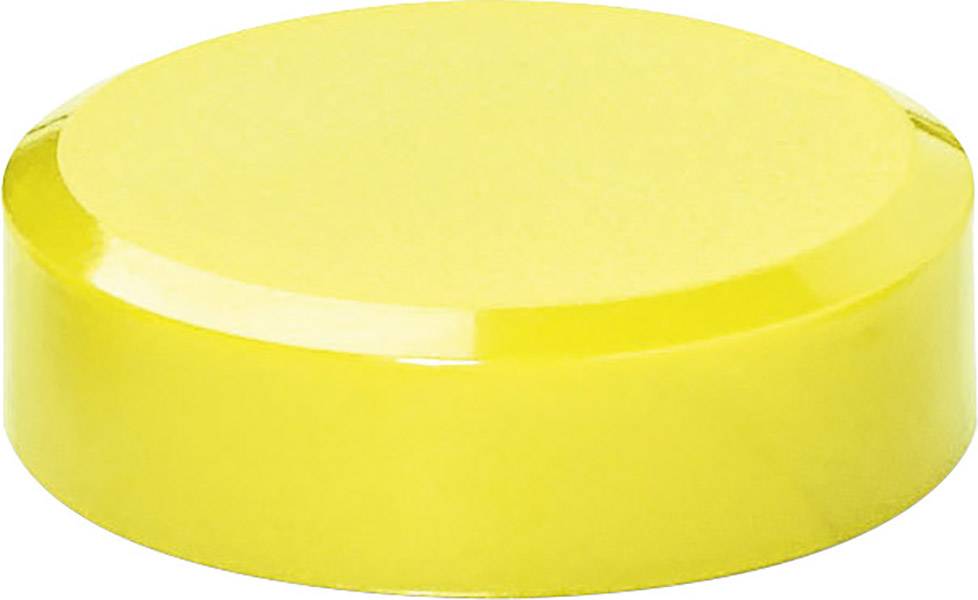 Maul Magnet MAULpro (Ø x H) 30 mm x 10 mm rund Zitrone, Gelb 20 St. 6177115