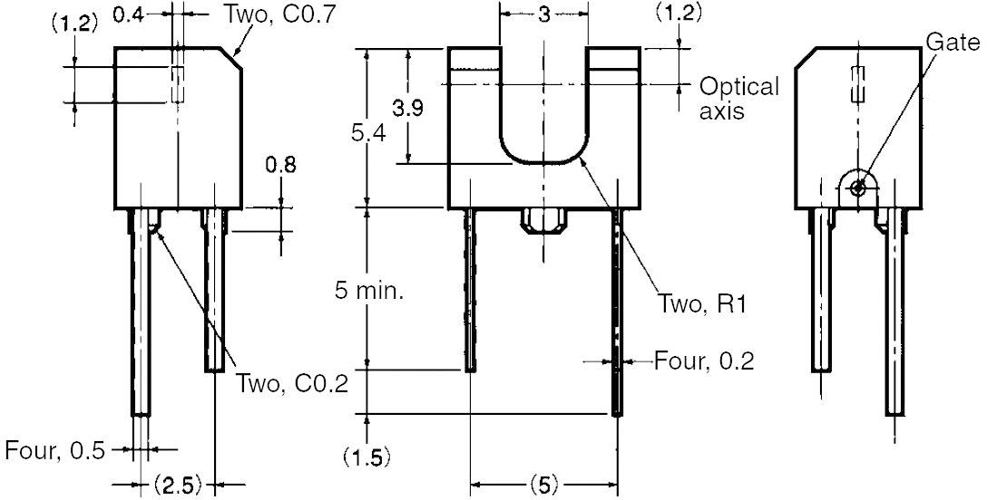 Omron Gabel-Lichtschranke EE-SX1106 EE-SX1106