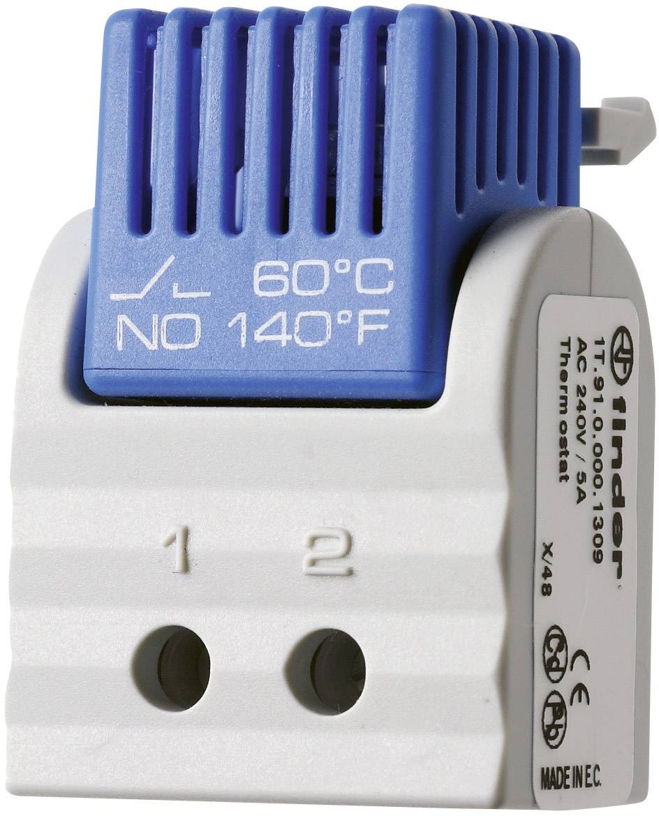 Finder Schaltschrankheizungs-Thermostat 7T.91.0.000.1300 250 V/AC 1 Schließer (L x B x H) 47 x 33 x 33 mm 1 St.
