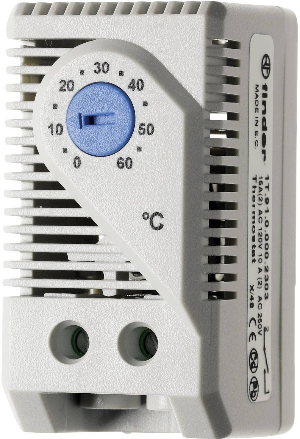 Finder Schaltschrankheizungs-Thermostat 7T.91.0.000.2303 250 V/AC 1 Schließer (L x B x H) 60 x 33 x 43mm 1St.