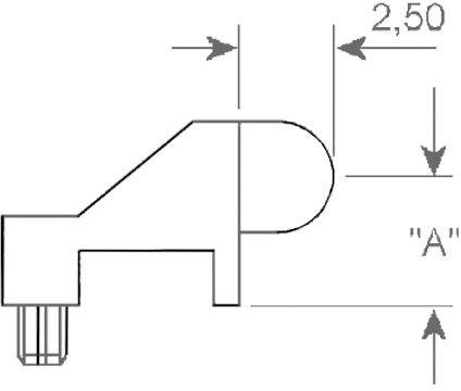 Richco RSLP-3-600-R Hohllichtleiter Starr Kartenbefestigung, Presspassung