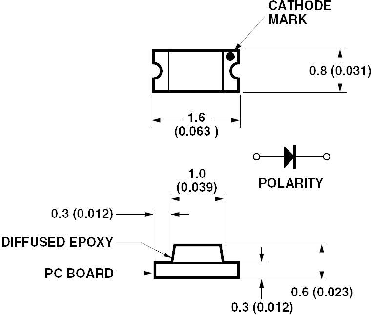 Broadcom HSMD-C191 SMD-LED 0603 Orange 8 mcd 170 ° 20 mA 2.2 V Tape cut