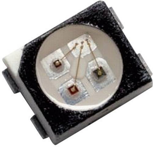 Broadcom HSMF-A341-A00J1 SMD-LED mehrfarbig PLCC4 Rot, Grün, Blau 80 mcd, 160 mcd, 40 mcd 120° 20