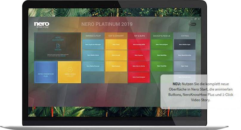 Nero Platinum 2019 Vollversion, 1 Lizenz Windows Brenn-Software