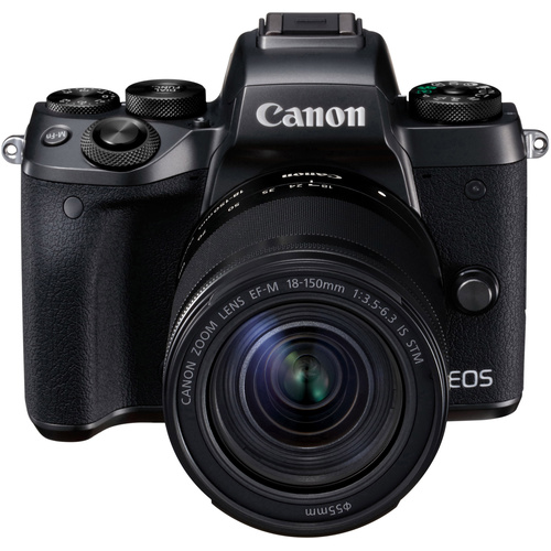 Canon EOS M5 Kit + EF-M 18-150 IS STM Systemkamera EF-M 18-150mm Gehäuse (Body), inkl. Akku 25.8 Mio. Pixel Schwarz Touch-Screen