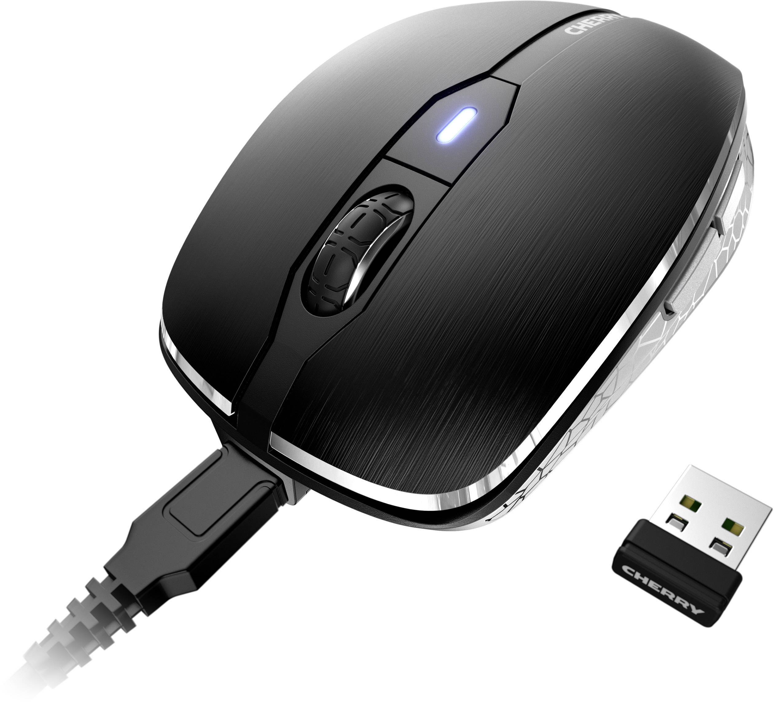 CHERRY MW 8 ADVANCED Bluetooth® Maus Laser Schwarz