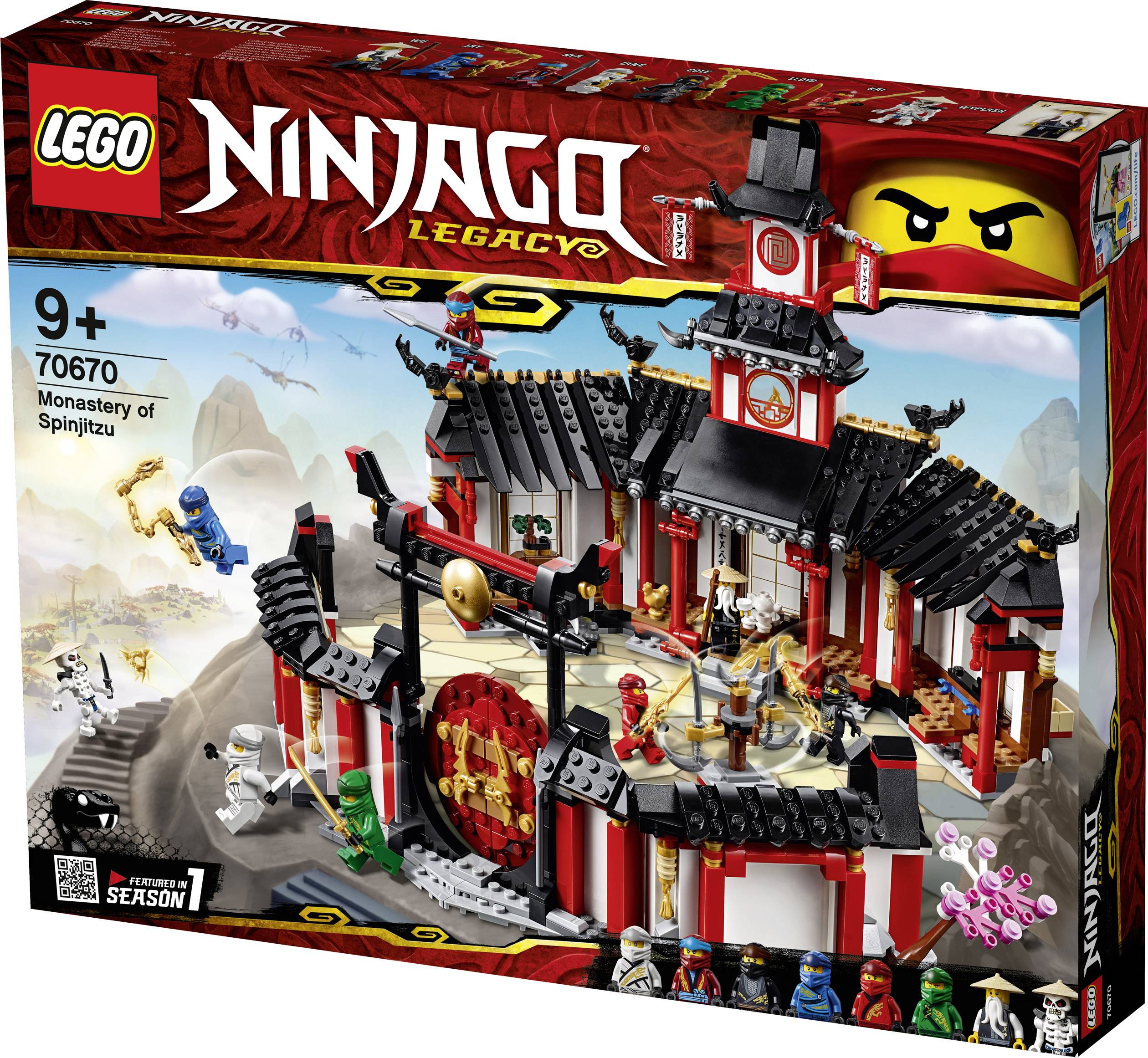 70670 LEGO® NINJAGO Kloster des Spinjitzu