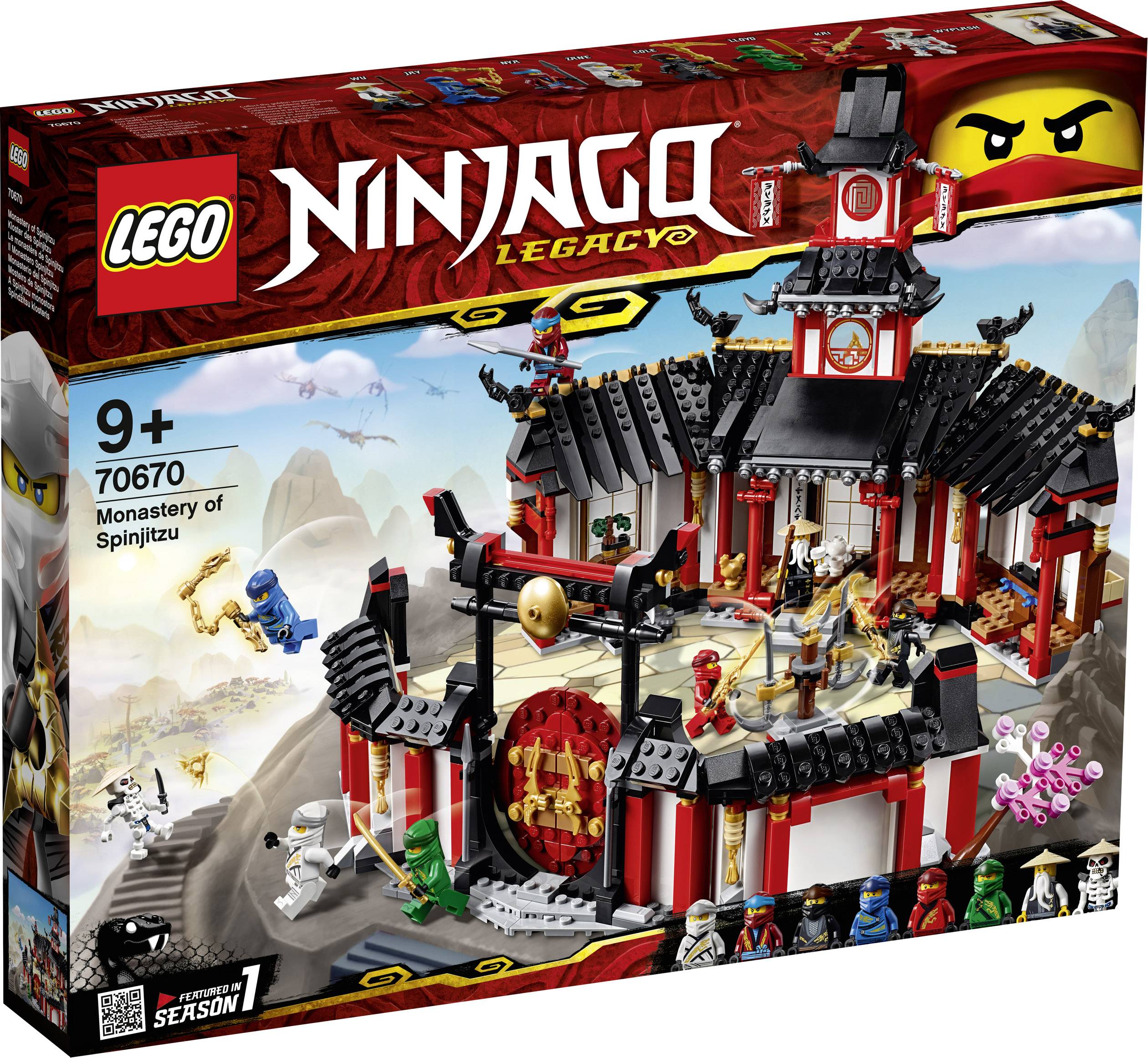 70670 LEGO® NINJAGO Kloster des Spinjitzu