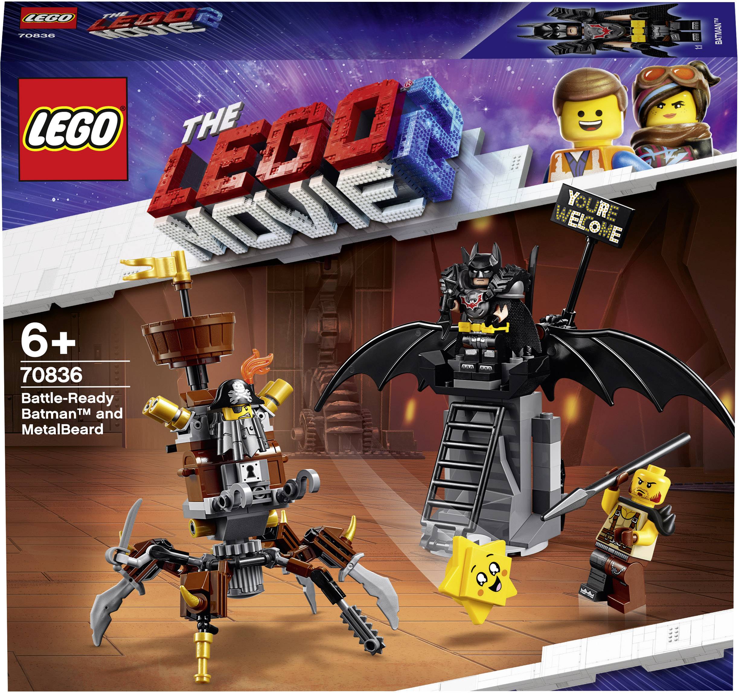 70836 The LEGO® MOVIE Einsatzbereiter Batman™ und EisenBart