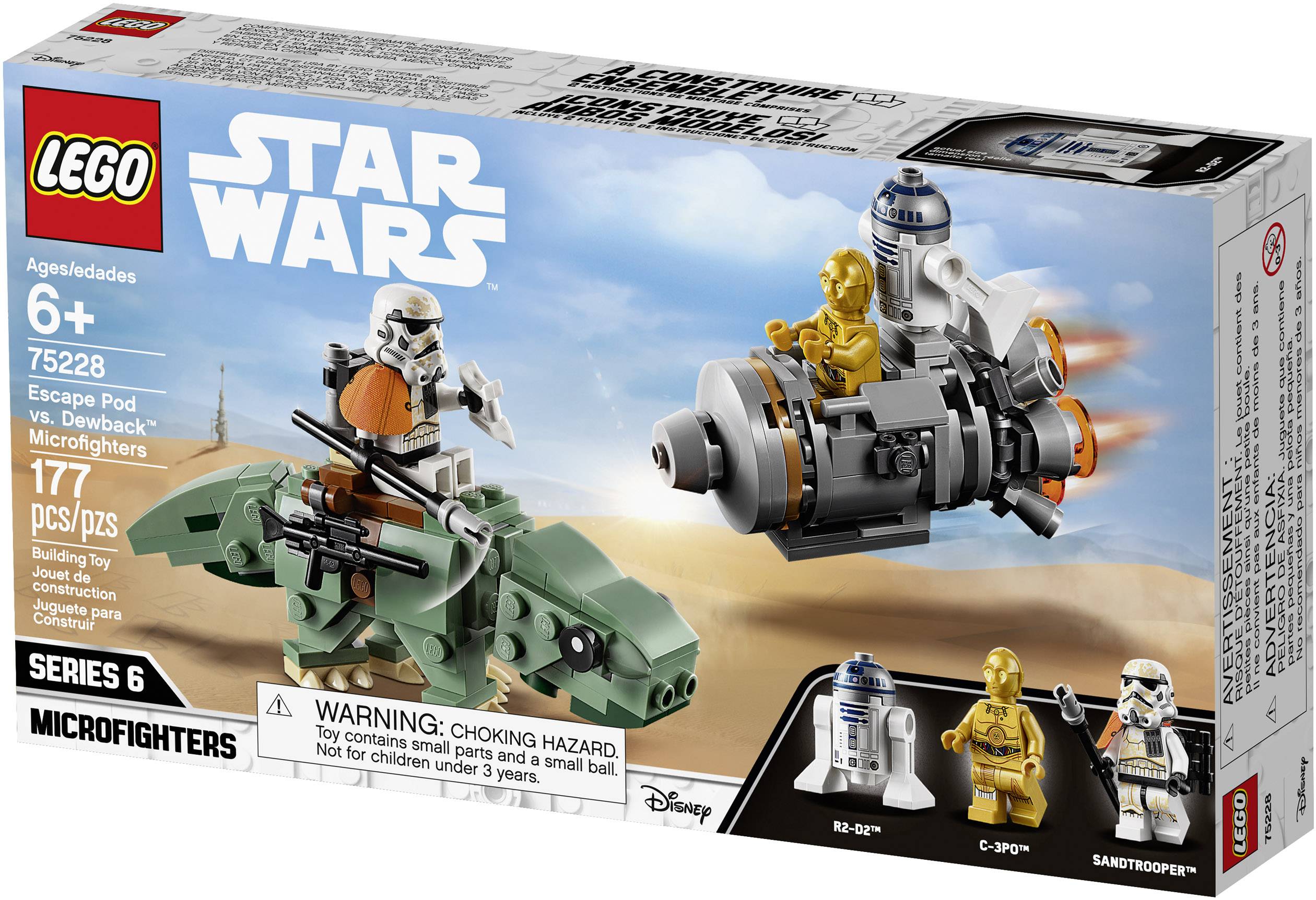 75228 LEGO® STAR WARS™ Escape Pod vs. Dewback™ Microfighters