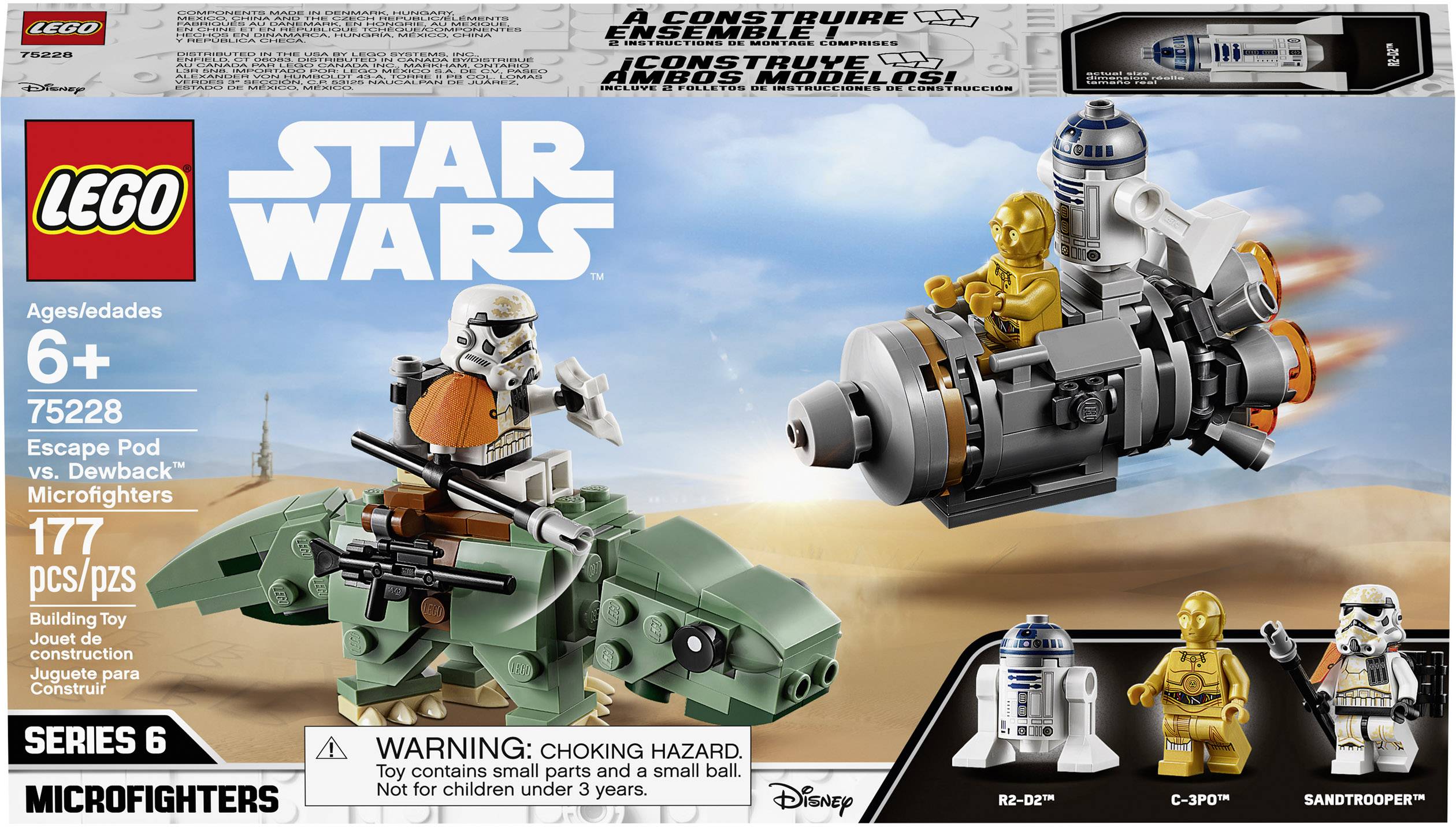 75228 LEGO® STAR WARS™ Escape Pod vs. Dewback™ Microfighters