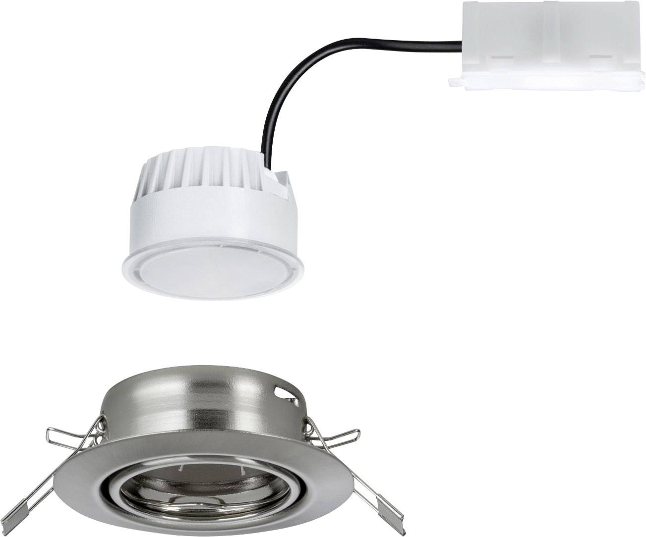 Paulmann 93414 Base Einbauleuchte LED LED 5 W Eisen (gebürstet)