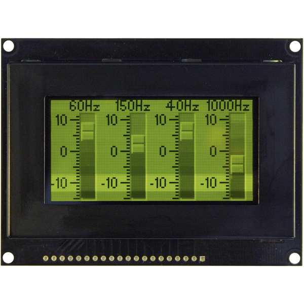 OLED-Display Grün Schwarz (B x H x T) 93 x 70 x 9.1 mm VGG12864Z-S003