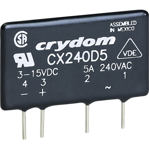 Crydom Halbleiterrelais CX380D5 5A Schaltspannung (max.): 530 V/AC Nullspannungsschaltend 1St.