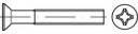 TOOLCRAFT TO-5431704 Senkschrauben M3 4 mm Kreuzschlitz Phillips Stahl galvanisch verzinkt 200 St.