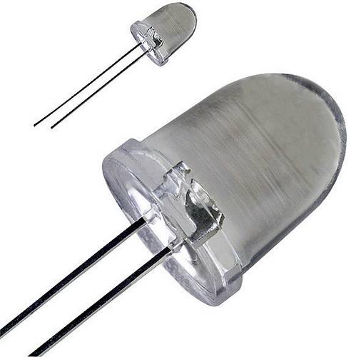 Thomsen LED-10-40.000W LED bedrahtet Weiß Rund 10 mm 40000 mcd 20 ° 30 mA 3.6 V