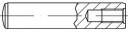 TOOLCRAFT TO-5435205 Zylinderstift 5mm Stahl 100St.