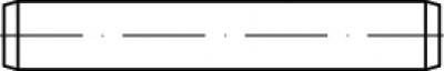 TOOLCRAFT TO-5436780 Zylinderstift 16mm Stahl 1St.