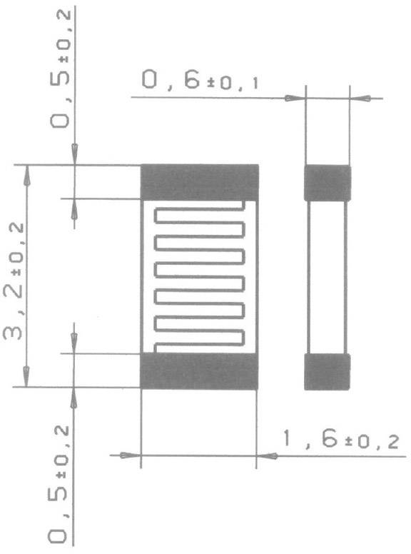 Yageo Nexensos 32207595 SMD 1206V PT1000 Platin-Temperatursensor -50 bis +130°C 1000Ω 3850 ppm/K SMD Tape cut