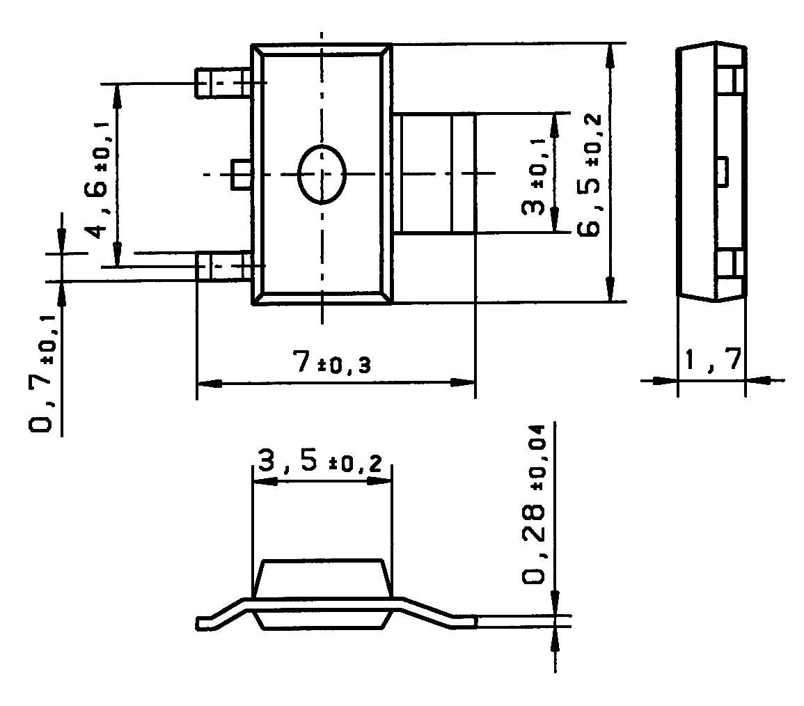 Yageo Nexensos SOT 223 PT 1000 2B SENS.TEMP. PT1000 2B PT1000 Platin-Temperatursensor -50 bis +150°C 1000Ω 3850 ppm/K SOT-223 SMD