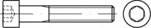 Image of TOOLCRAFT TO-5442027 Zylinderschrauben 38mm 25mm Innensechskant 83912 Stahl A5 100St.