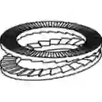 TOOLCRAFT Sicherungsscheiben 88032 200 St. TO-5444058 TOOLCRAFT Sicherungsscheiben 88032 200 St. TO-5444058