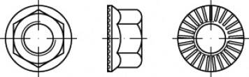 TOOLCRAFT TO-5444604 Sechskantmuttern M6 88914 500 St.