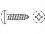 TOOLCRAFT TO-5444739 Blechschrauben 22mm Kreuzschlitz Phillips 88981 Stahl galvanisch verzinkt 500St.
