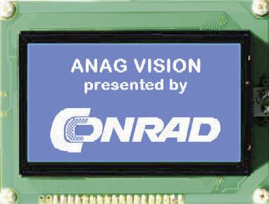 Anag Vision Grafik-Display Weiß Blau (B x H x T) 180 x 65 x 16 mm AV24642BNBW-STV