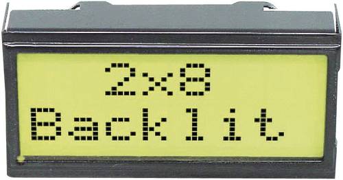DISPLAY VISIONS LCD-Display Schwarz Gelb-Grün (B x H x T) 40 x 20 x 10.8mm EADIPS082-HNLED