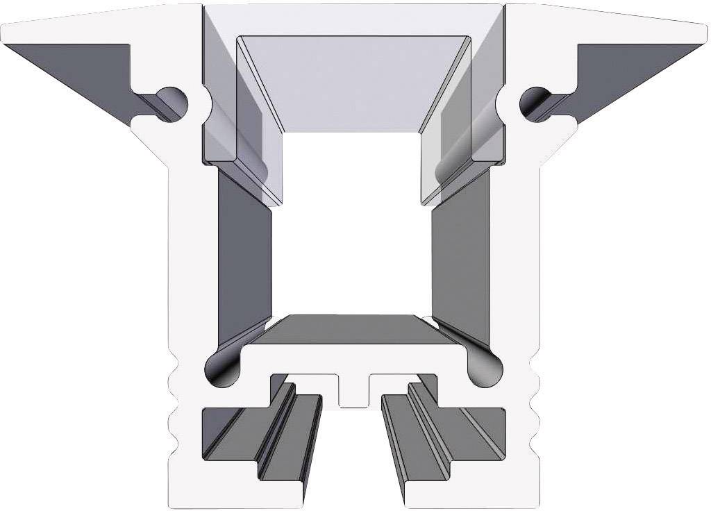 Barthelme 62399810 Profil Aluminium (L x B x H) 1000 x 25 x 35 mm 1 Set