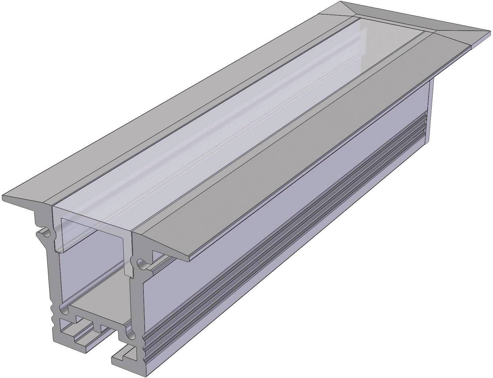 Barthelme 62399810 Profil Aluminium (L x B x H) 1000 x 25 x 35 mm 1 Set