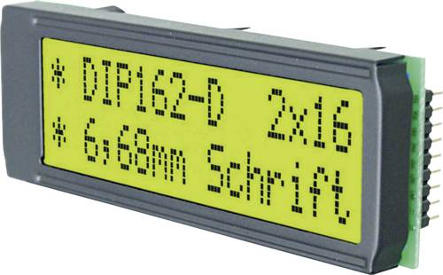 DISPLAY VISIONS LCD-Display Grün Gelb-Grün (B x H x T) 68 x 26.8 x 10.8mm EADIP162-DNLED