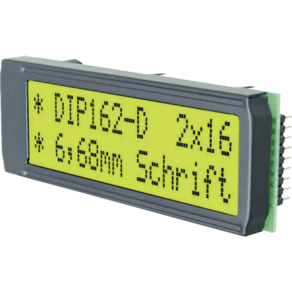 DISPLAY VISIONS LCD-Display Grün Gelb-Grün (B x H x T) 68 x 26.8 x 10.8 mm EADIP162-DNLED