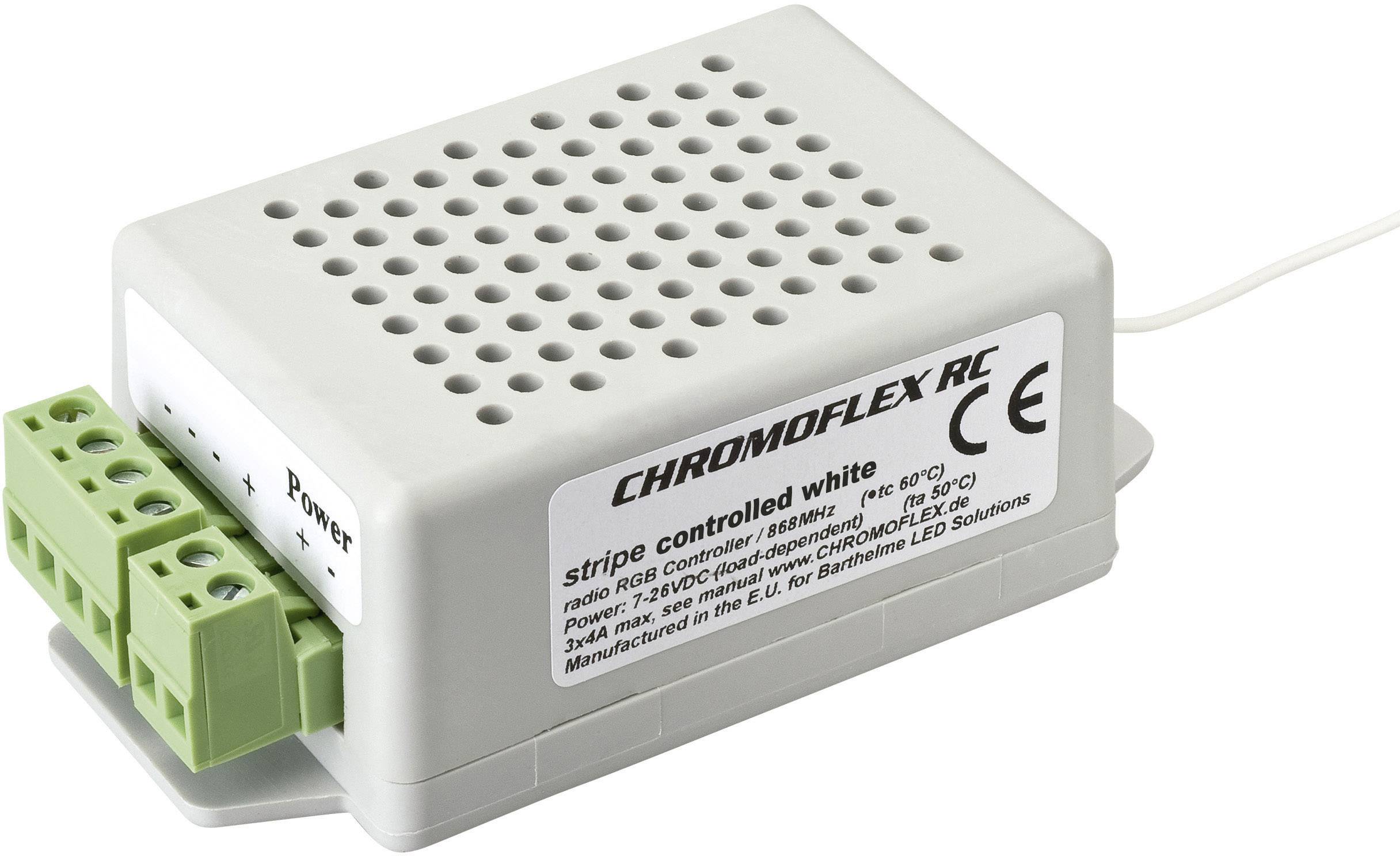 Barthelme CHROMFLEX III RC controlled white Stripe LED-Dimmer 868.3 MHz 20 m 97 mm 51 mm 35 mm