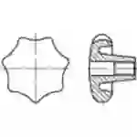 TOOLCRAFT Sterngriffe Kunststoff TO-5453919 10St. TOOLCRAFT Sterngriffe Kunststoff TO-5453919 10St.