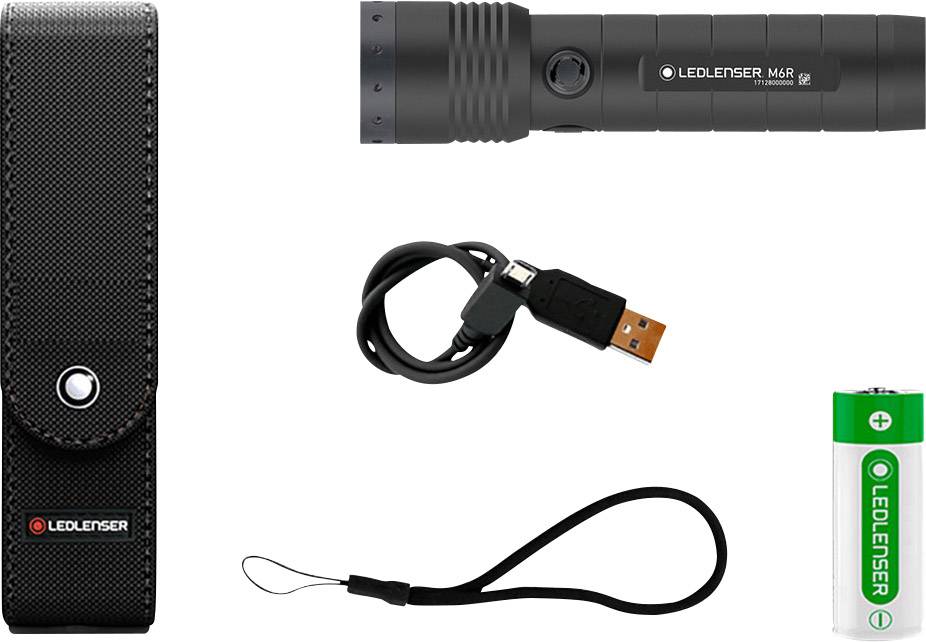 Ledlenser M6R LED Taschenlampe akkubetrieben 1000lm 192h 253g