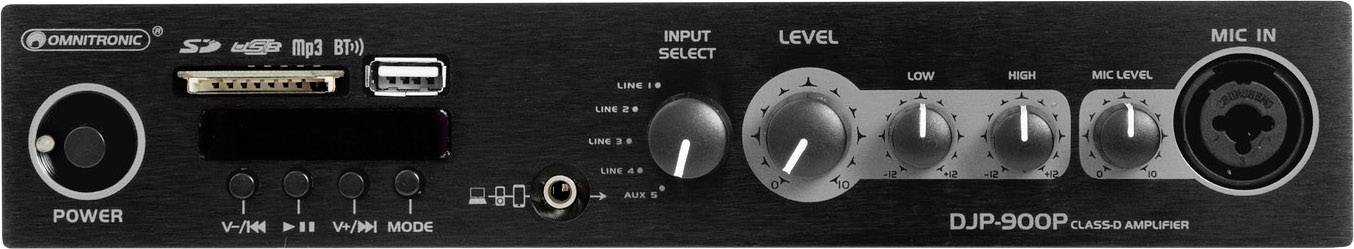 Omnitronic DJP-900P PA Verstärker RMS Leistung je Kanal an 4 Ohm: 460 W