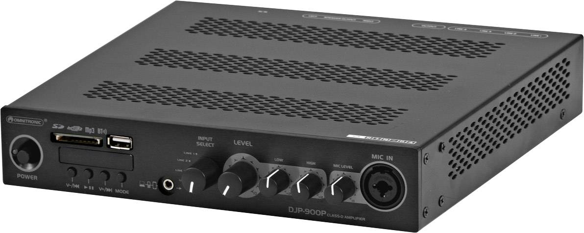 Omnitronic DJP-900P PA Verstärker RMS Leistung je Kanal an 4 Ohm: 460 W