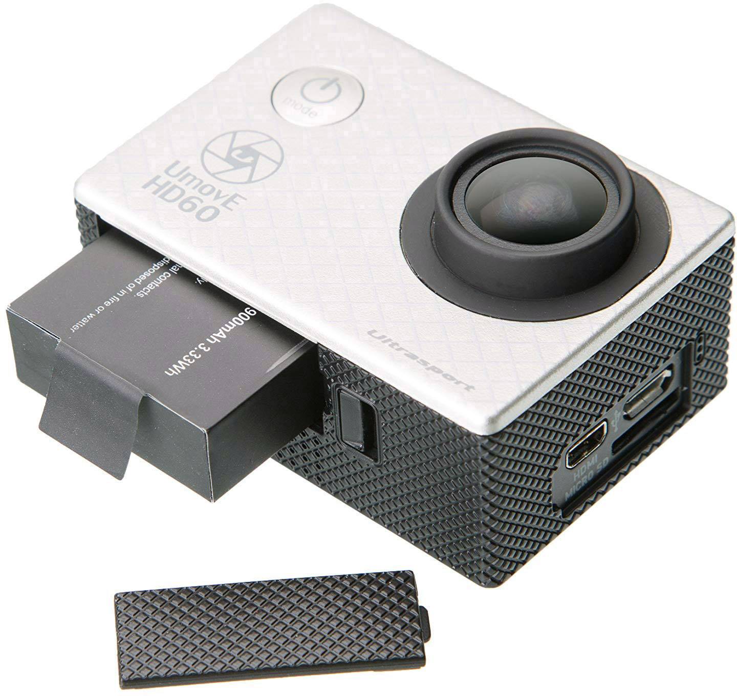 Action Cam Ultrasport HD60 Silver Basic Full-HD, Wasserfest