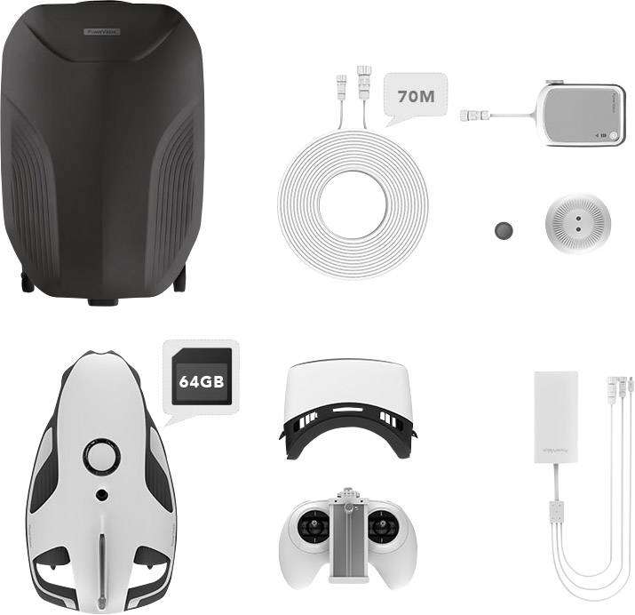 PowerVision PowerRay Wizard Unterwasser-Drohne RtR 465mm