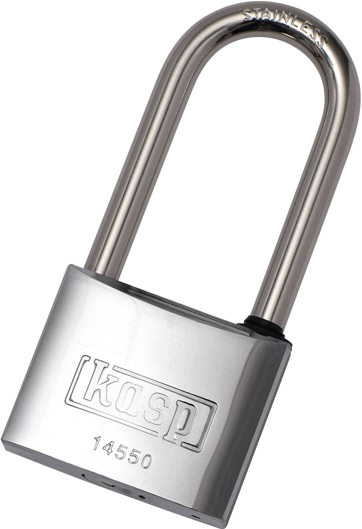 Kasp K14550L63D Vorhängeschloss 50 mm verschieden schließend Edelstahl Schlüsselschloss