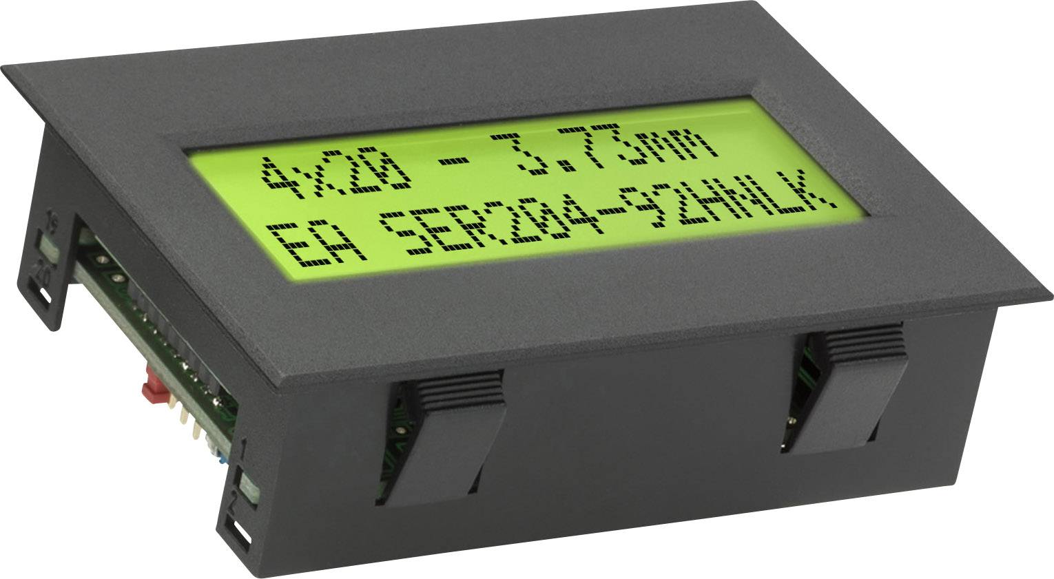 LCD-Display Grün Gelb-Grün (B x H x T) 77 x 54 x 26mm EA SER204-92HNLEK