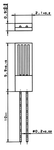 Heraeus Nexensos M620 B PT2000 Temperatursensor -70 bis +500°C 2000Ω 3850 ppm/K radial bedrahtet