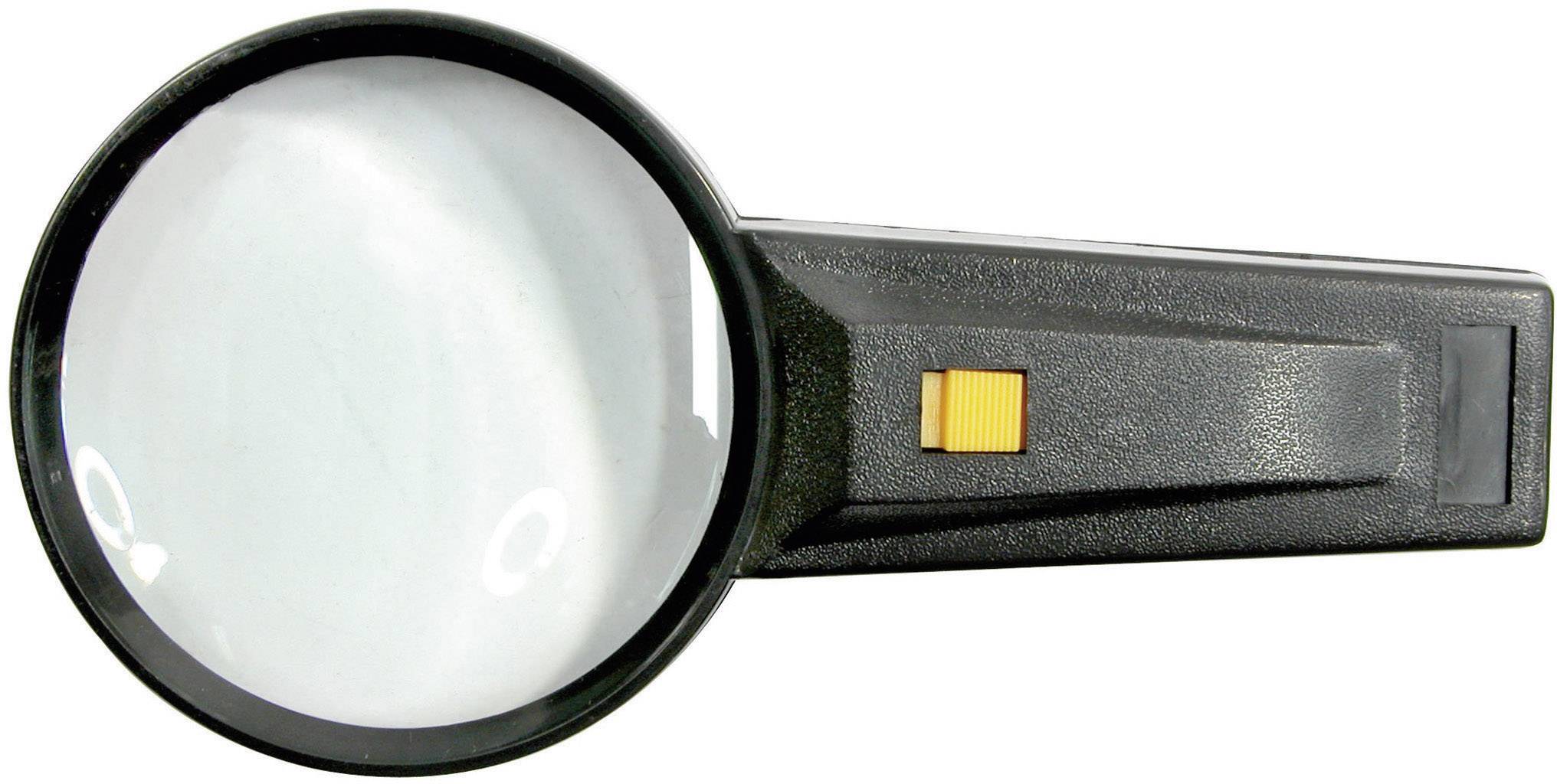 Conrad Components 182039 Magnifier2x Handlupe mit Beleuchtung Vergrößerungsfaktor: 2 x Linsengröße: (Ø) 85 mm
