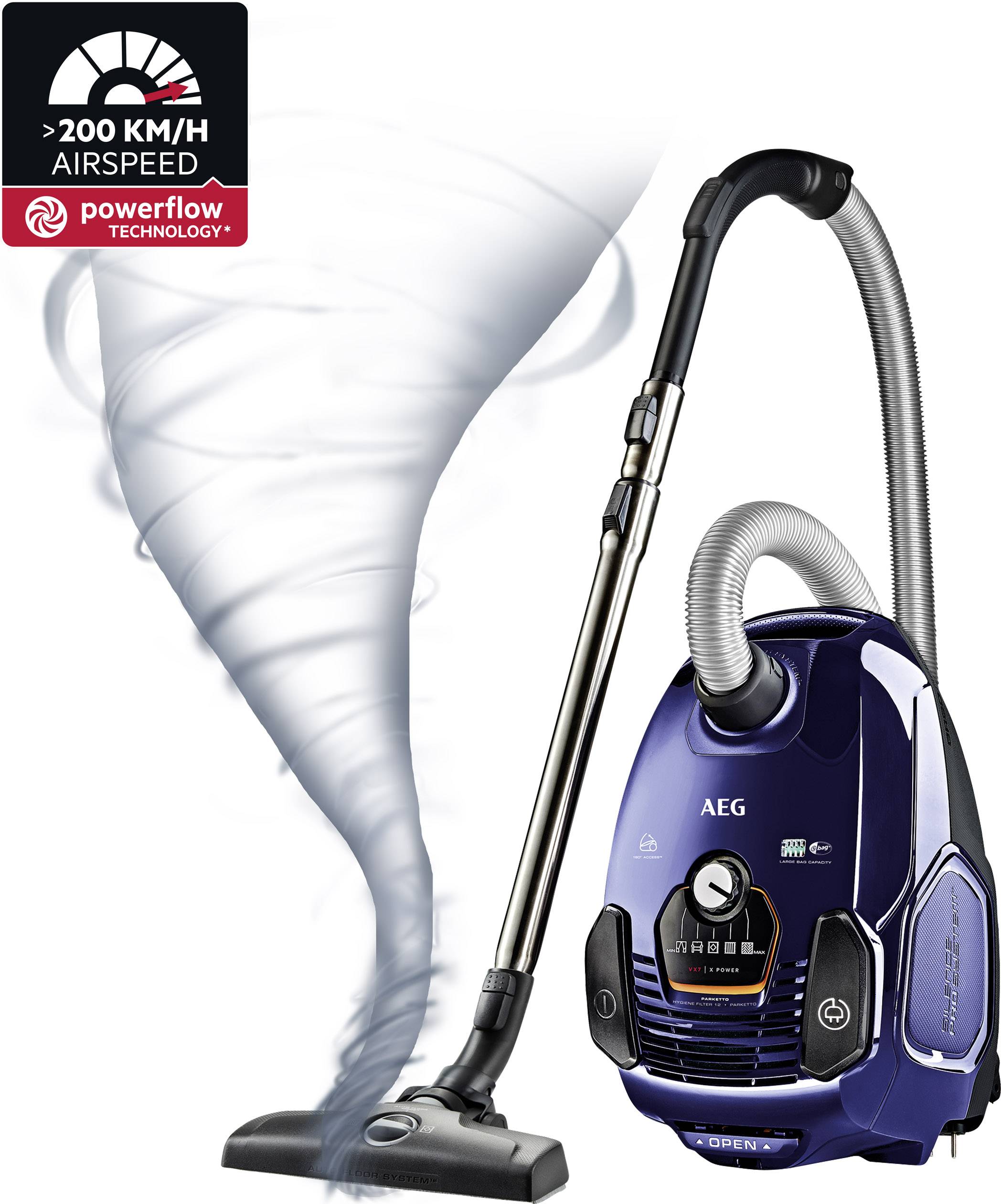 AEG VX7 SilentPerformer Staubsauger 650 W mit Staubbeutel