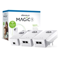 Devolo Magic 1 WiFi Network Kit Powerline WLAN Network Kit 8367 DE, AT Powerline, WLAN 1200 MBit/s Devolo Magic 1 WiFi Network Kit Powerline WLAN Network Kit 8367 DE, AT Powerline, WLAN 1200 MBit/s