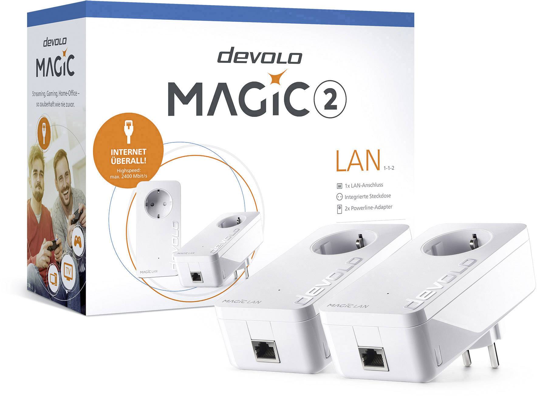 Devolo Magic 2 LAN Starter Kit Powerline Starter Kit 8260 EU Powerline 2400 MBit/s